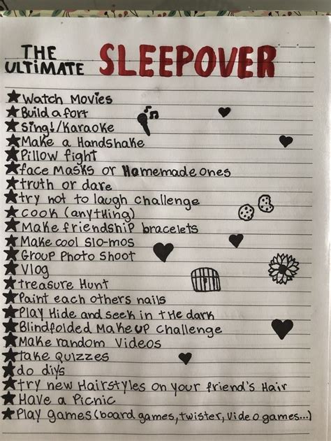 things to do at a sleepover|40 things to do at a sleepover.